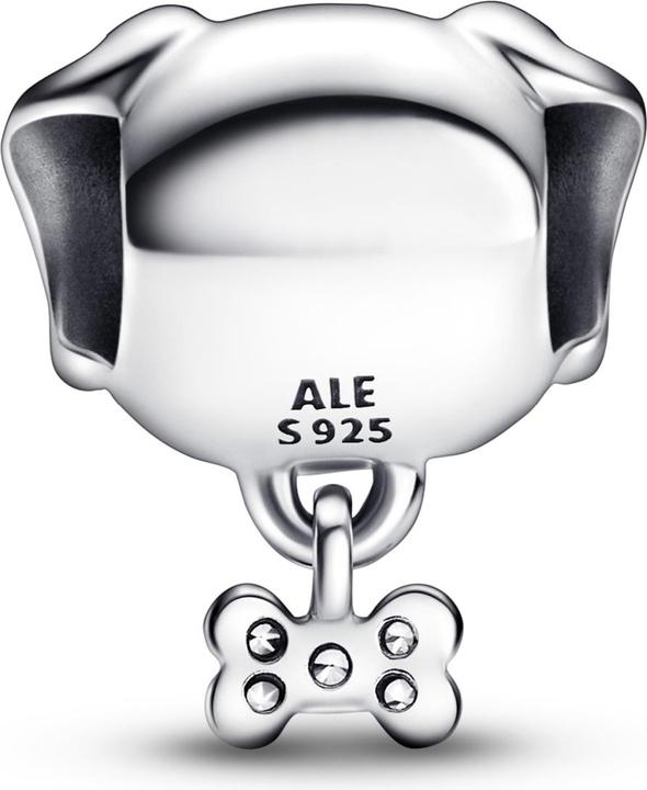 Actual product image Pandora Dog with bone (Sterling silver 925)