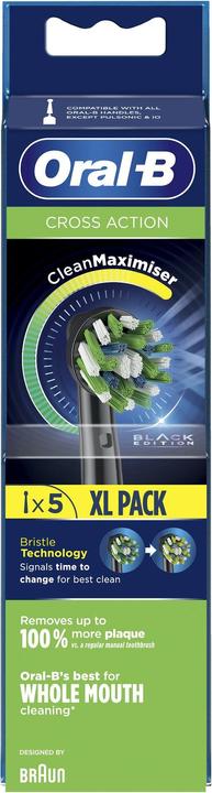 Immagine prodotto Oral-B Testina per spazzolino elettrico CrossAction 80339542 5 pezzi Nero (6 x)
