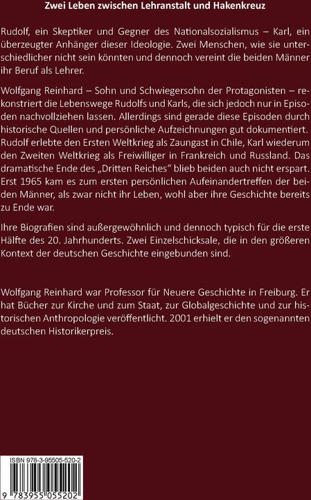 Actual product image Reinhard:Lehrerleben und Hakenkreuz (German, Wolfgang Reinhard, 2025)