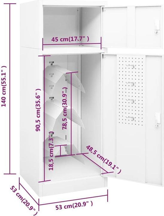 Immagine prodotto VidaXL Fedosia (53 x 53 x 140 cm)