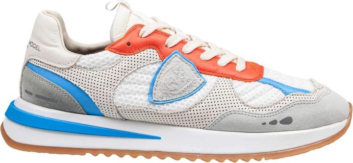 Produktbild Philippe Model olympique sneakers in leather and fabric color white, grey and orange (43)