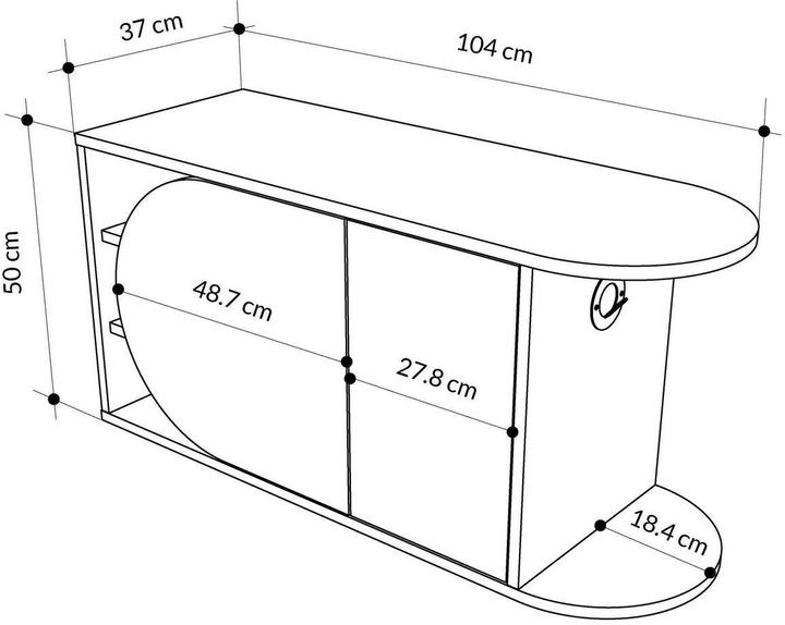 Image du produit Skye Decor Nova (104 x 37 x 50 cm)