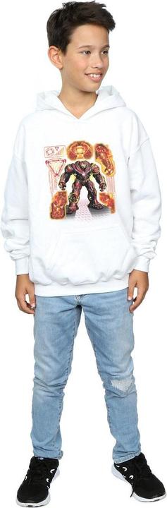Immagine prodotto Avengers Infinity War Hulkbuster Blueprint Felpa con Cappuccio Ragazzi (140, 146)