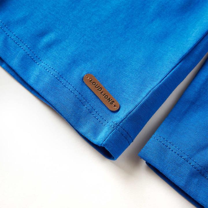 Produktbild VidaXL Kinder-Langarmshirt Kobaltblau 104,Material: 100 (104)