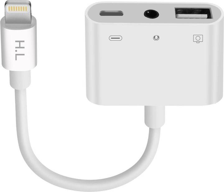Avizar Adaptateur USB / iPhone / jack 3,5 mm (Lightning, Jack 3.5mm)