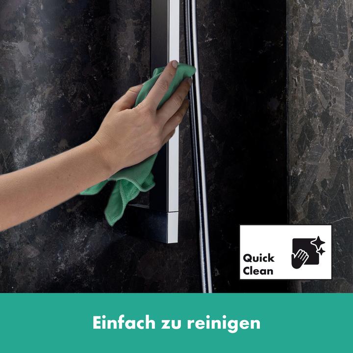 Produktbild hansgrohe Unica Duschstange E Puro, 90 cm mit Easy Slide Duschkopfhalter und Duschschlauch, 24403