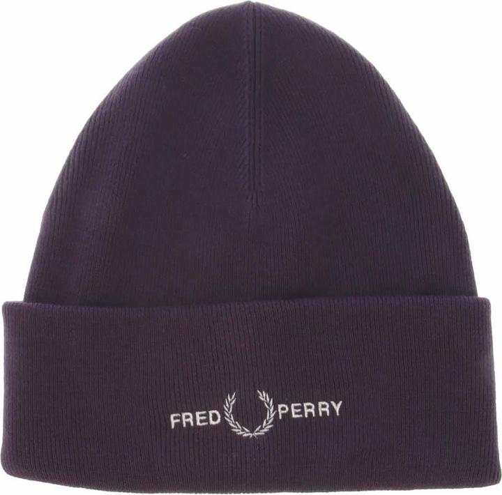 Actual product image Fred Perry Mens Graphic Ribbed Beanie