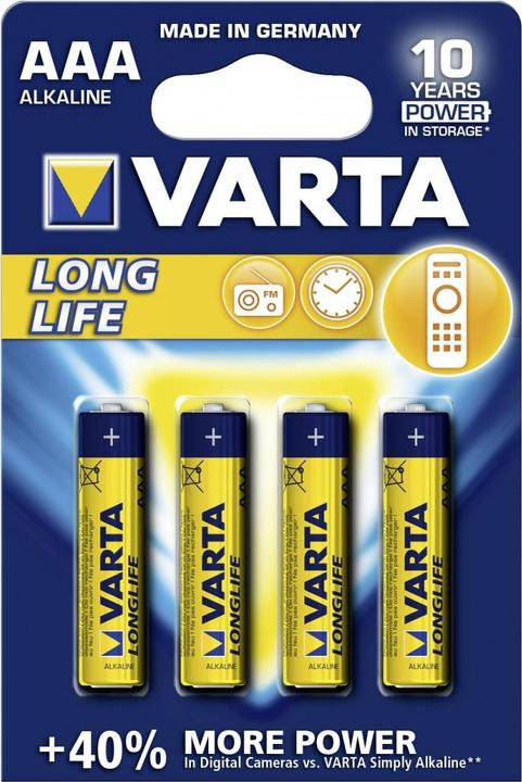 Actual product image Varta Longlife (4 pcs., AAA, 1200 mAh)