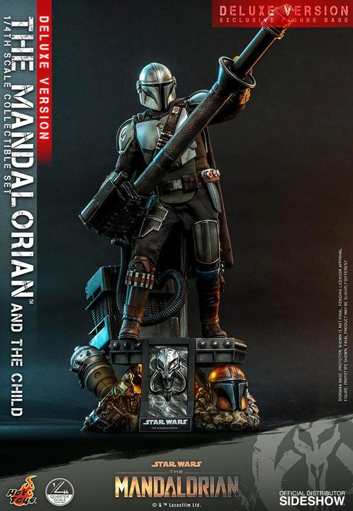 Actual product image Hot Toys Star Wars - The Mandalorian "The Mandalorian & The Child" Deluxe 1/4 Action Figures