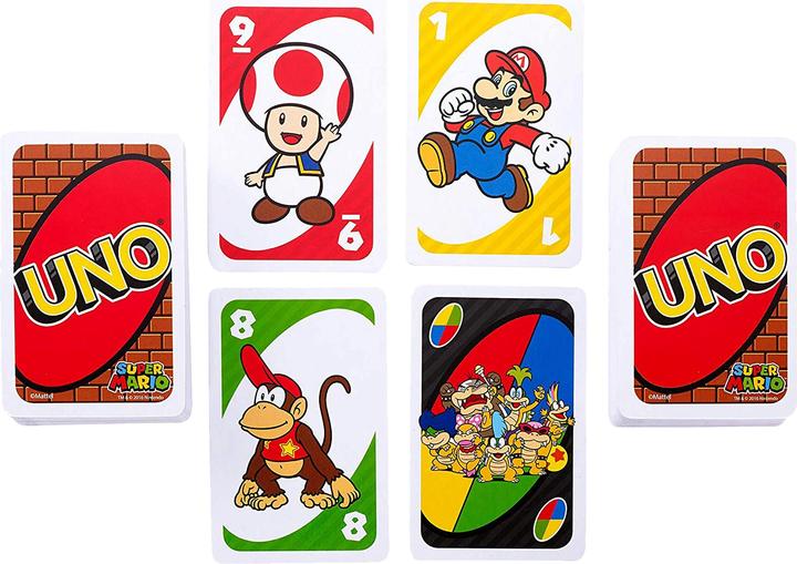 Actual product image Mattel Games UNO Mario Kart (English, Spanish)