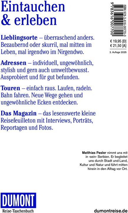 Energie-Label Reise-Taschenbuch Reiseführer Serbien