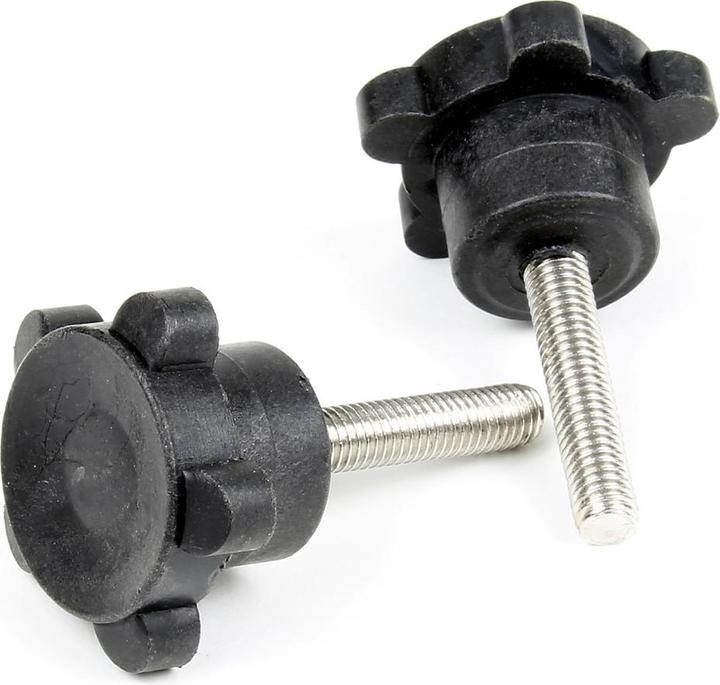 Actual product image XPOtool Lid Screws as Spare Parts 2 Pcs for Circulation Pump or Swimming Pool Pump in Black