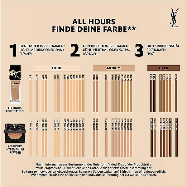 Produktbild Yves Saint Laurent All Hours Hyper Puder Universal (Transparent)