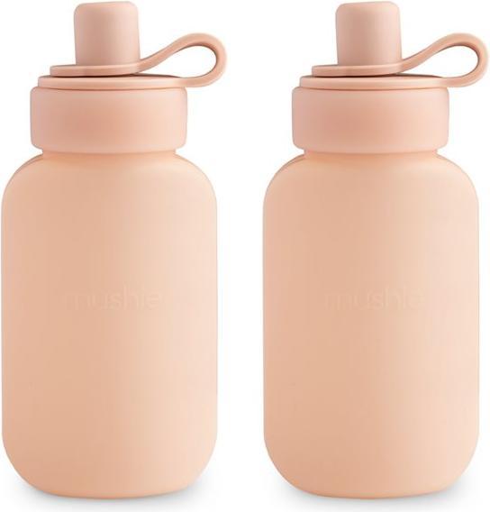Mushie Silicone Puree Pouch 2-Pack Blush