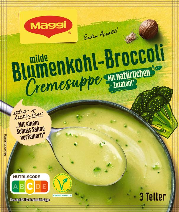Produktbild Maggi GUTEN APPETIT Blumenkohl-Broccoli Cremesuppe, ergibt 750 ml (750 ml)