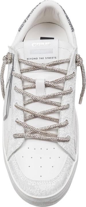 Produktbild Crime London Crime deluxe heel sneakers in leather and suede color white and silver (42)