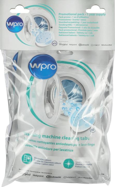 Actual product image WPRO C00470750 RENGØRINGSTABELETTER: 4 PK POWER FRESH MED 3 TABELETTER