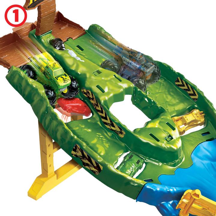 Actual product image Hot Wheels Monster Trucks Competition Race Track