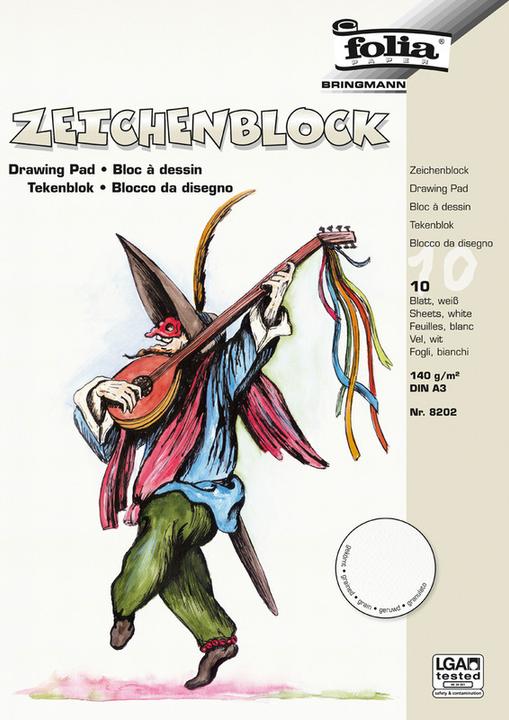 Actual product image Folia drawing paper block granulated (A3, Soft cover)