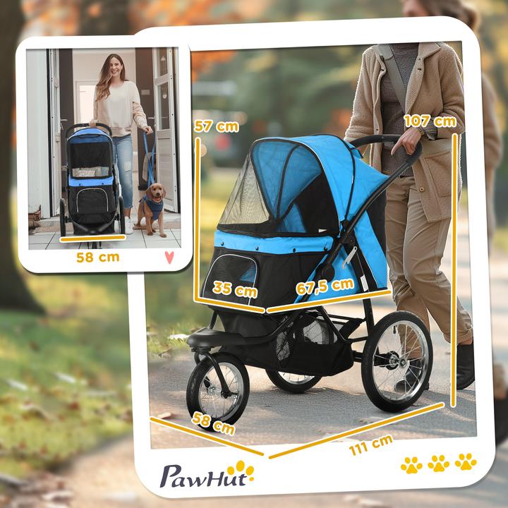 Image du produit PawHut Poussette pour chien (Chien, Pliable)