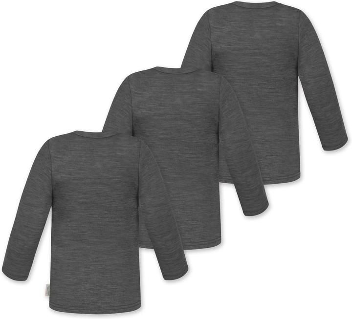 Actual product image Normani 3-pack baby merino longsleeve "Taupo" - 9467 (104)