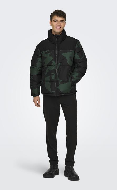 Produktbild Only & Sons Stehkragen Elastische Bündchen Jacke Daunenjacke (L)