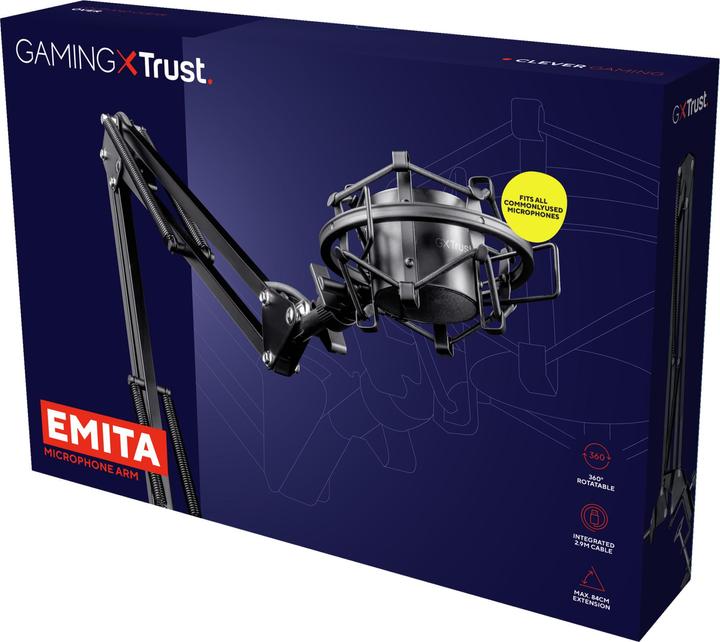 Actual product image Trust GXT 253 Emita Streaming microphone boom
