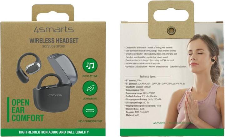 Actual product image 4smarts SkyBuds (No noise cancelling, 5 h, Wireless)