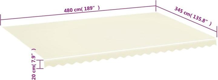 Actual product image VidaXL Lybed (500 x 350 cm)
