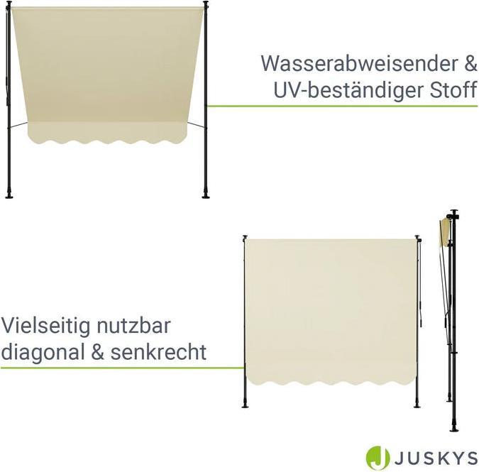 Actual product image Juskys Klemmmarkise Kapstadt (2 m)