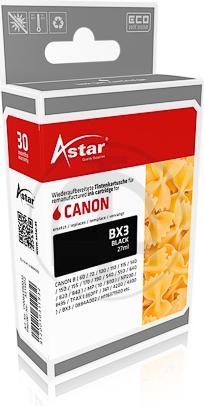 Produktbild Astar 28 ml - Schwarz - Druckkopf mit Patronennachfüllung (Alternative zu: Canon BX-3) (BK)