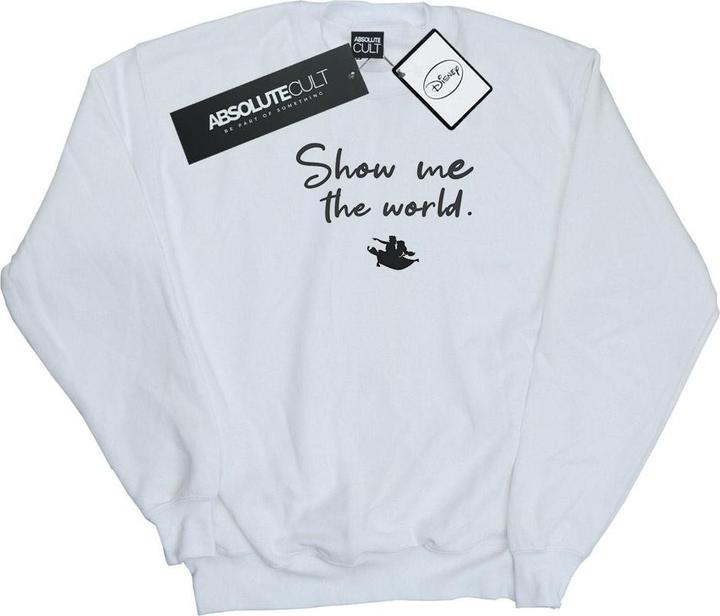 Actual product image Disney Womens/Ladies Aladdin Show Me The World Sweatshirt (M)
