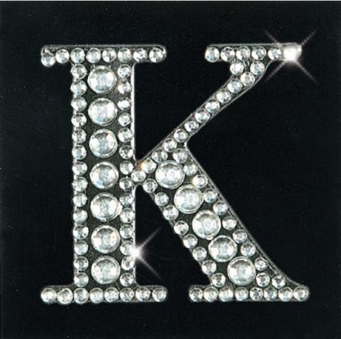 Artoz Sticker Crea Motions rhinestone letters K