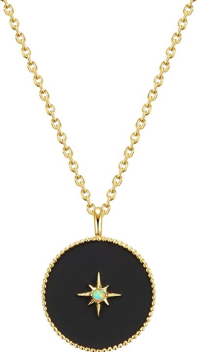 Glanzstücke München Damen Sterling Silber Opal gold 45,0 cm Basiskette + 5,0 cm Verlängerung - 15780 (Sterling Silber, 45 - 50 cm)