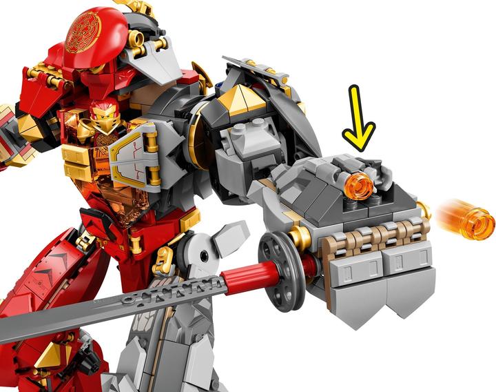Actual product image LEGO Fire Stone Mech (71720, LEGO Ninjago)
