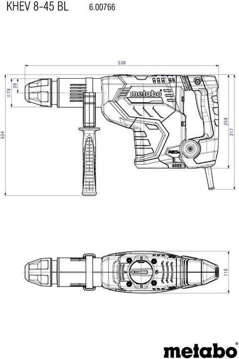 Produktbild Metabo Khev 8-45 Bl (Netzbetrieb)
