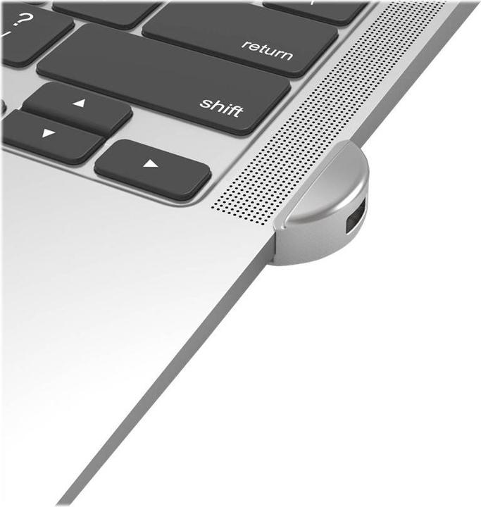 Actual product image Maclocks Ledge MacBook Air 2020 M1 T-slot Ledge Lock Adapter with Combination Cable Lock