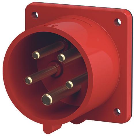 Actual product image Mennekes MEN 854 CEE surface-mounted plug 16A 5p 6h 400V Phase inverter