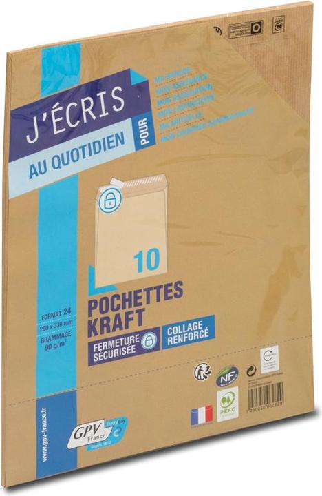 Actual product image GPV Mailing bags, 24, 260 x 330 mm, pressure-sensitive adhesive (10 x)