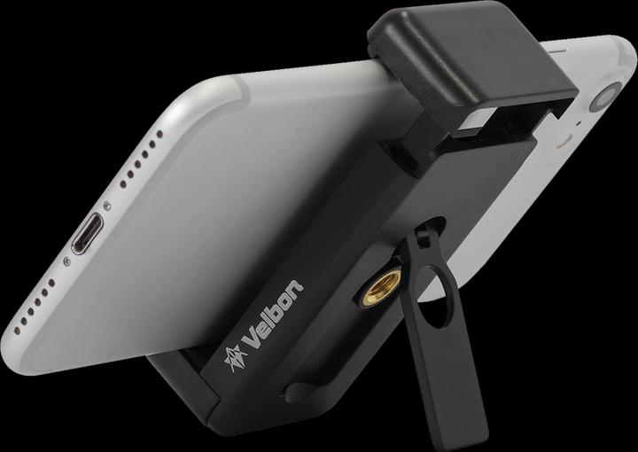 Actual product image Velbon Tripod EX-447 with phone holder (Metal)