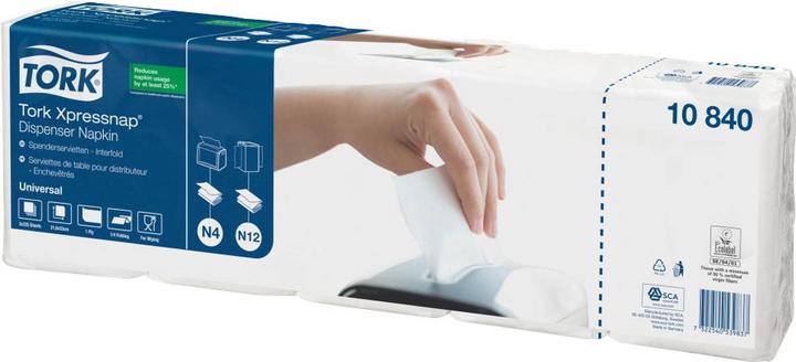 Immagine prodotto Tork 1.125 Servietten Xpressnap® weiss (1125 x, 33 x 21,5 cm)
