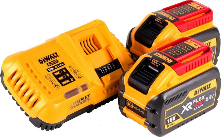 Immagine prodotto DeWalt DCG 460 X2 Smerigliatrice angolare a batteria 54 V 230 mm + 2x batteria 9,0 Ah + caricatore (230 mm)