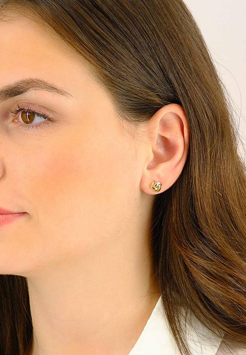 Actual product image Muau Stud earrings (750, 18 K yellow gold, White gold)