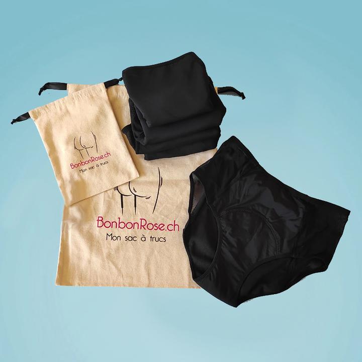 Produktbild Bonbon Rose 5er-Pack Menstruationshöschen (S)