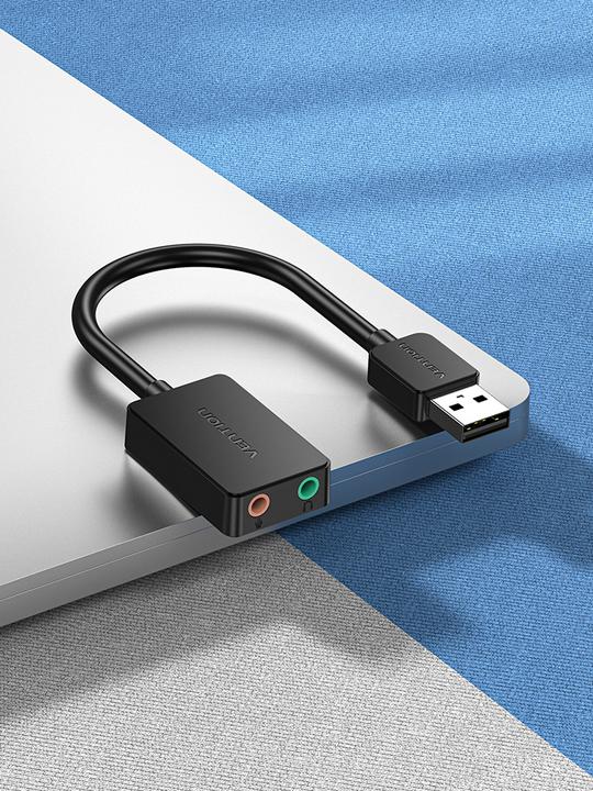 Produktbild Vention External sound card USB 2.0 CDYB0 2-port 0.15m (USB)