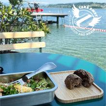 Actual product image Filip & Friends Lunchbox stainless steel filip® No1 | Bamboo board, sleeve & spork
