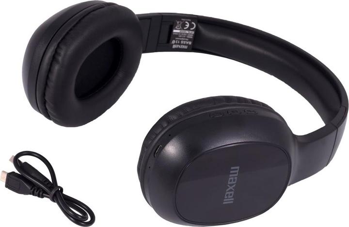 Actual product image Maxell Bass 13 Wireless Bluetooth Headphones Black (20 h, Wireless)