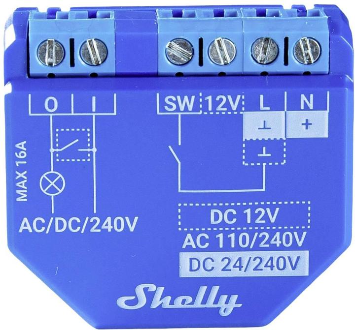 Actual product image Shelly Plus 1 (Switch actuator)