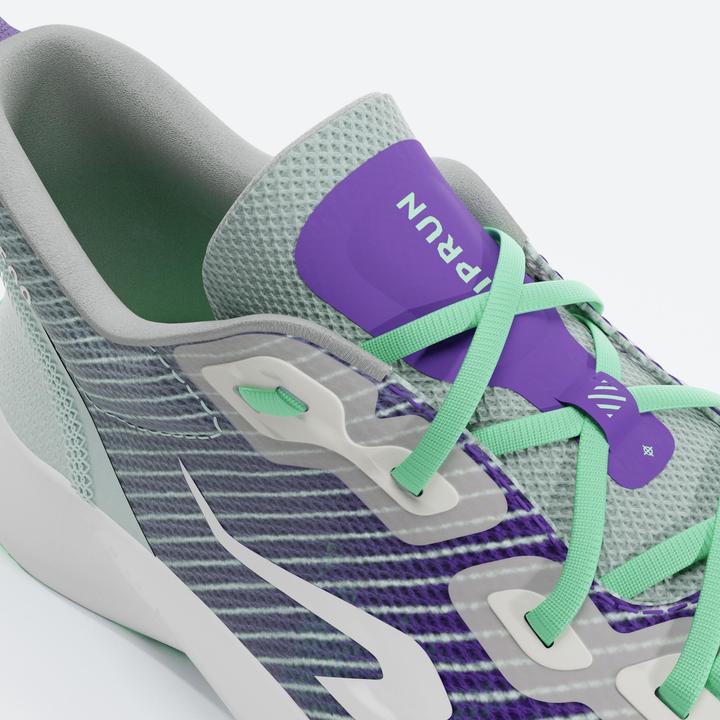 Produktbild Kiprun Laufschuhe Kinder Drop 0 - KN500 grün/schwarz (32)