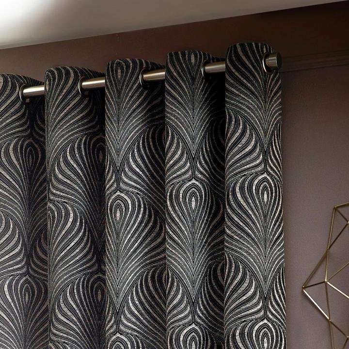 Actual product image Gatsby Jacquard Eyelet Curtains (229 x 137 cm)